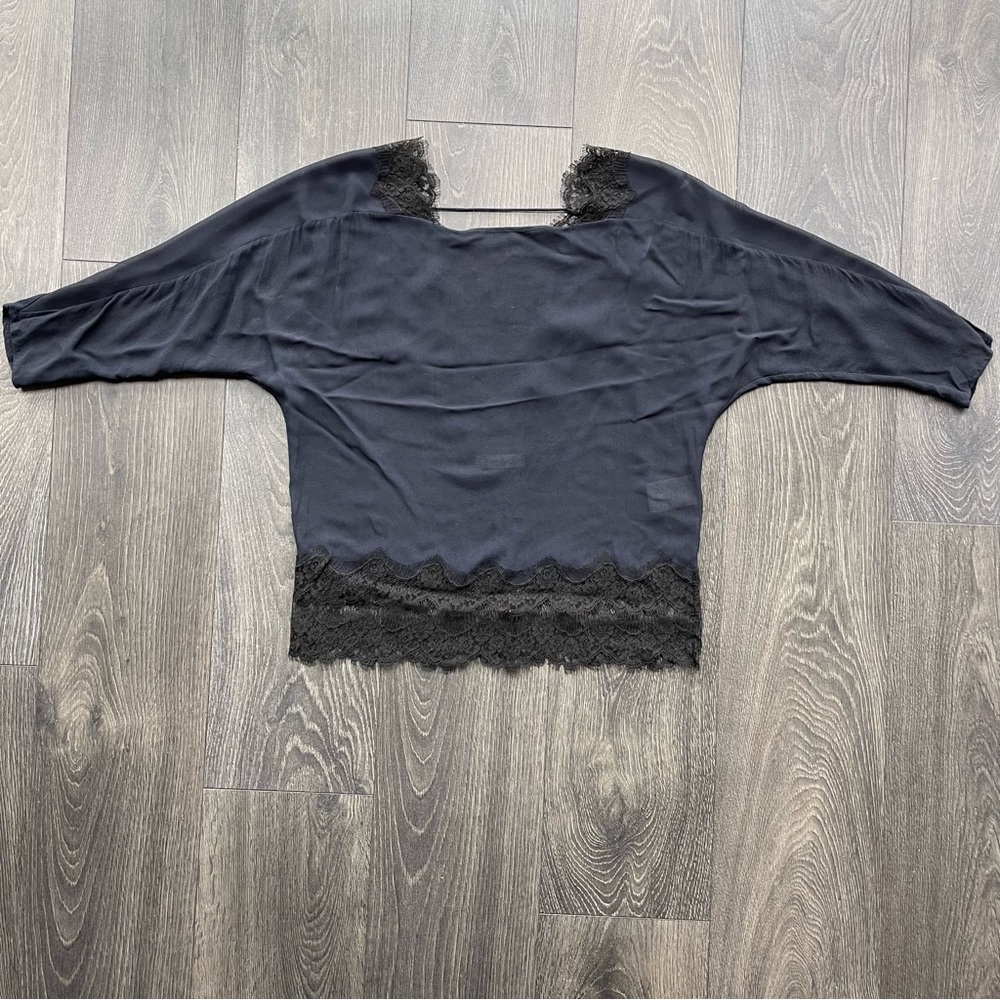 SANDRO Open Back Romantic Blouse, Women’s Size 1 (S)